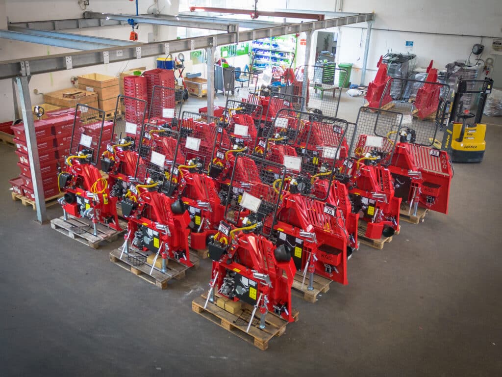 Lagerhalle am KGD-Werkstandort Vorchdorf
